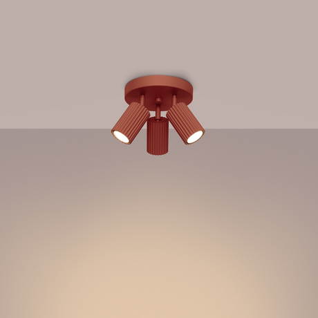 Plafond KARBON 3P roter Ocker