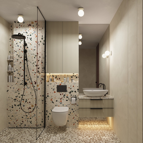 Wandleuchte ZORI beige IP44