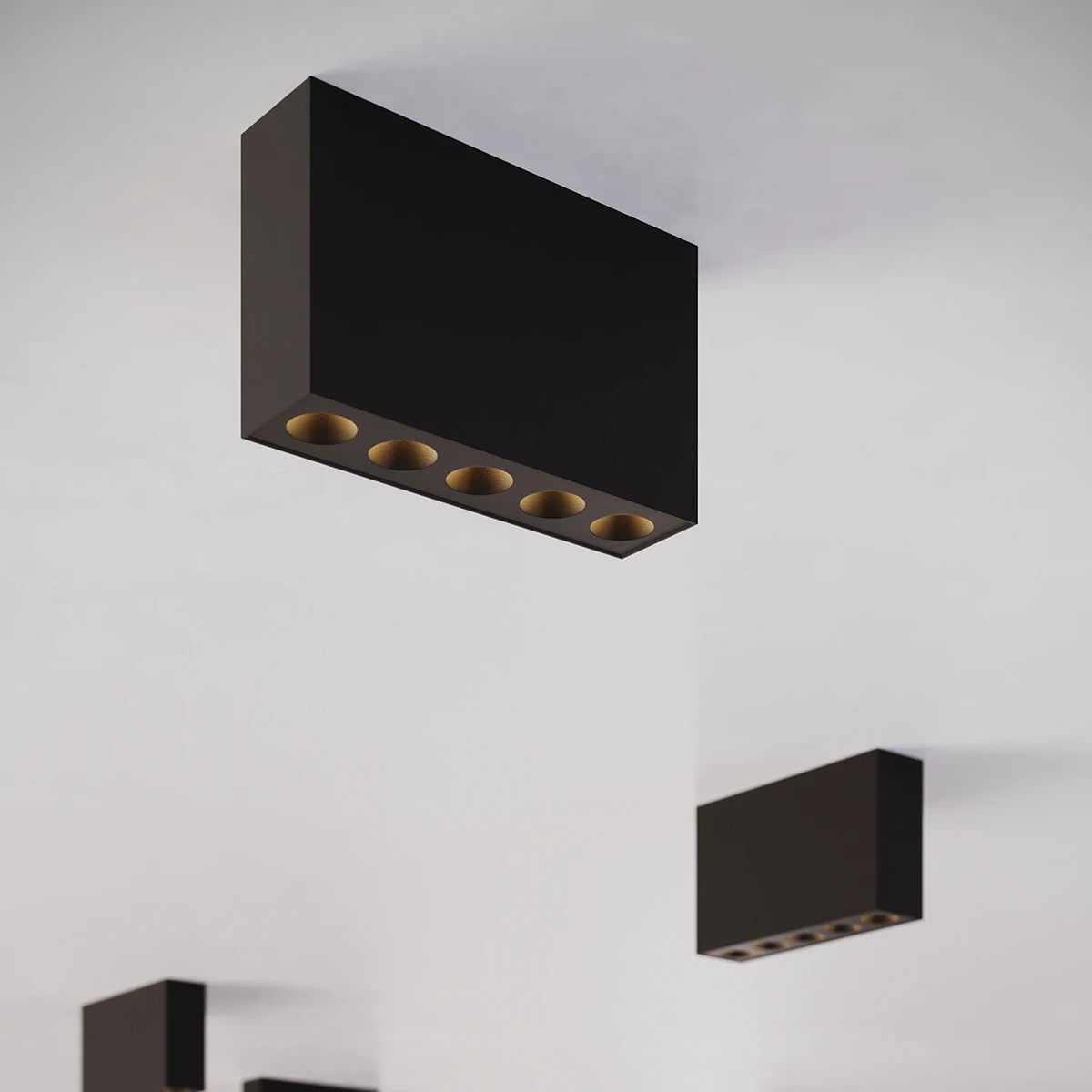 Deckenleuchted SOLE schwarz LED