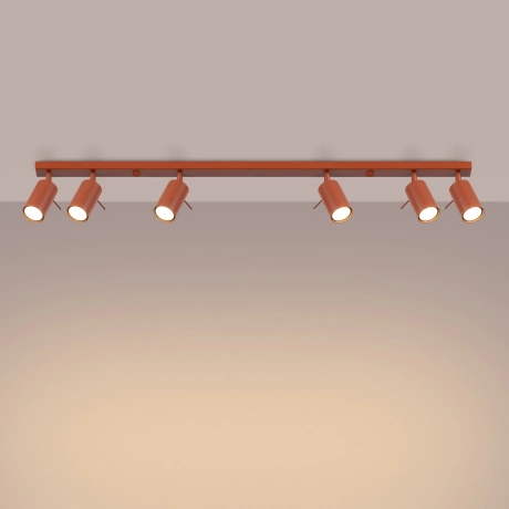 Plafond RING 6L roter Ocker