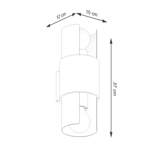 Wandlampe FLASH 2 weiß
