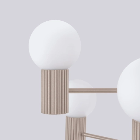 Kronleuchter HALO 6 taupe