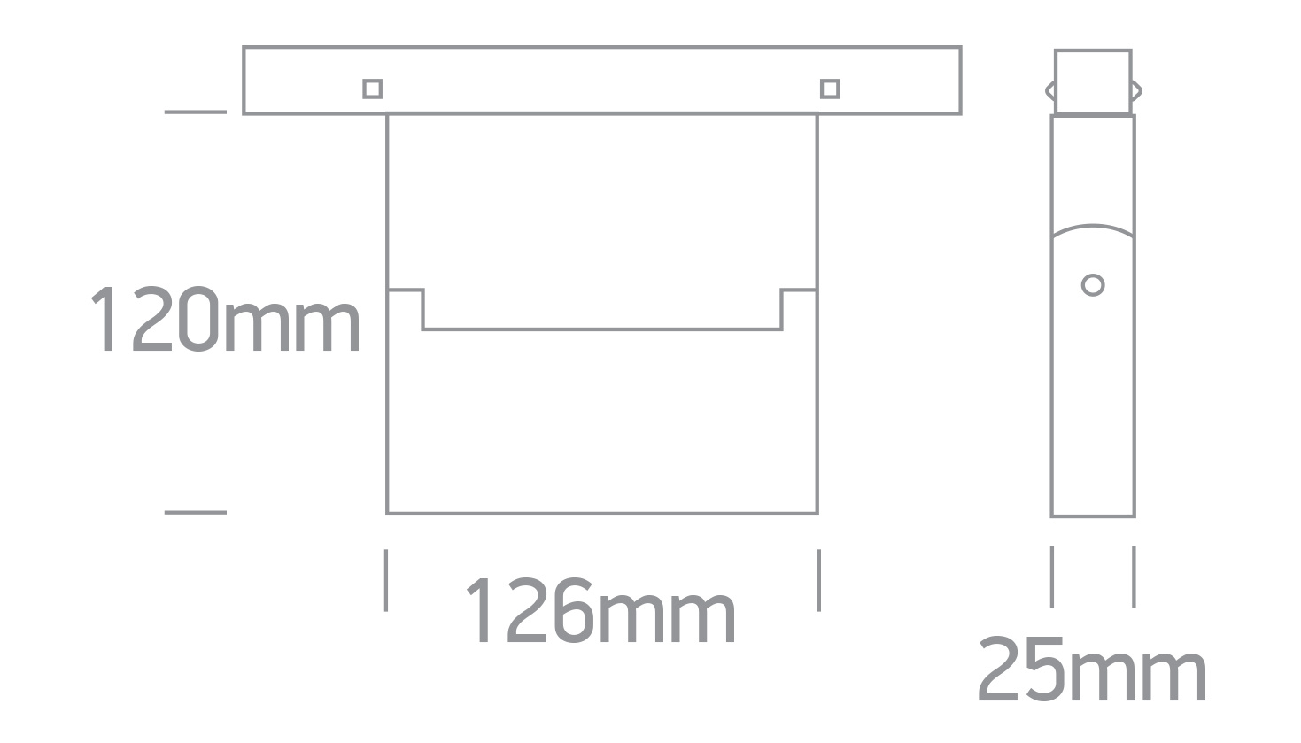 MILA 126 schwarze LED 3000K 10W 800lm