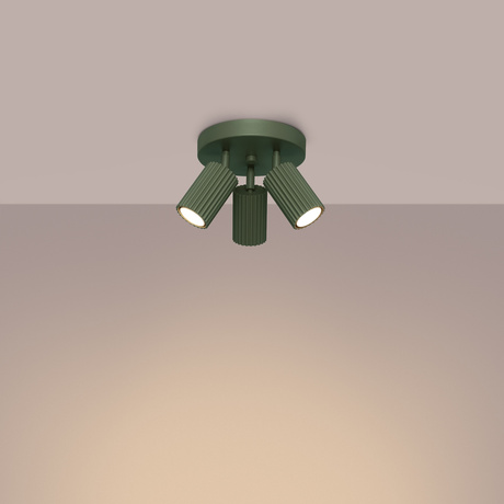 Plafond KARBON 3P olivgrün
