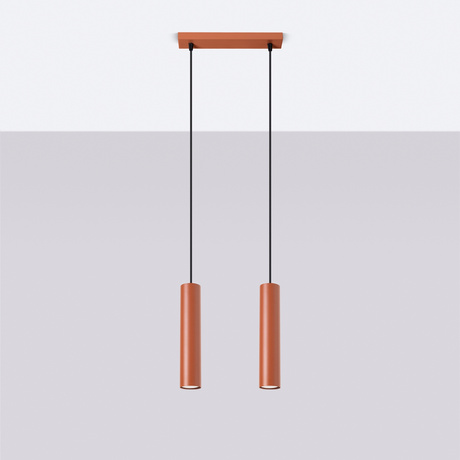 Pendelleuchte LAGOS 2 roter Ocker