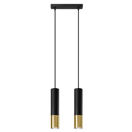 Hängeleuchte LOOPEZ 2 schwarz/gold