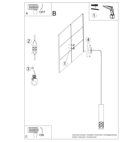 Wandleuchte LIRO weiß