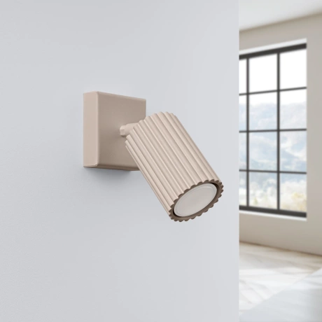 Wandleuchte KARBON taupe