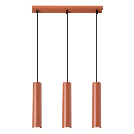 Pendelleuchte LAGOS 3L roter Ocker