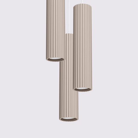 Pendelleuchte KARBON 3P taupe