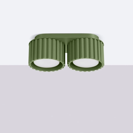 Plafond AURA 2 olivgrün Gx53