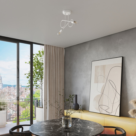 Kronleuchter LOOP 2 Weiß