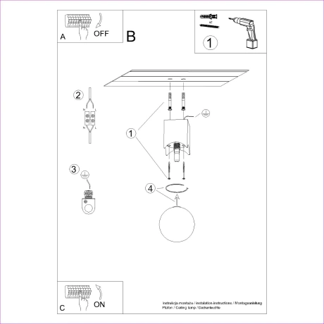 Plafond SOLIS Naturholz