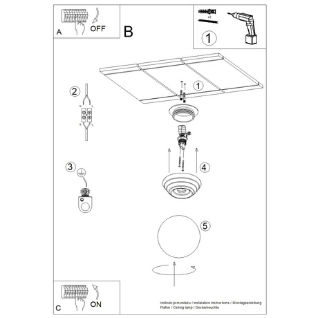 Plafond ZORI grün IP44