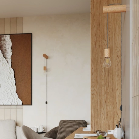 Wandleuchte NIMBI E27 mit Schalter