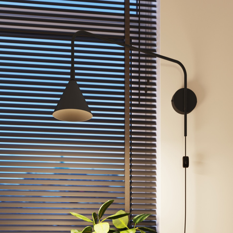 Wandleuchte NOX schwarz