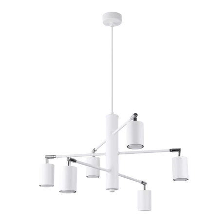 Kronleuchter LEMMI 6 weiß