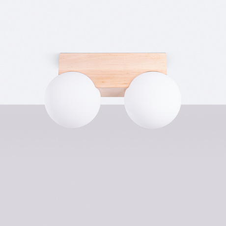 Plafond BULBO 2 Naturholz