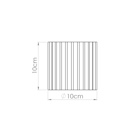 Plafond AURA 1 mokka GU10