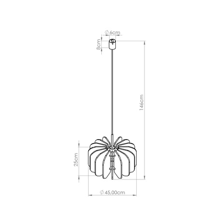 Pendelleuchte MULA 45 beige