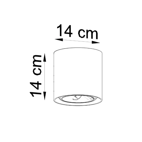 Deckenleuchte CULLO Beton