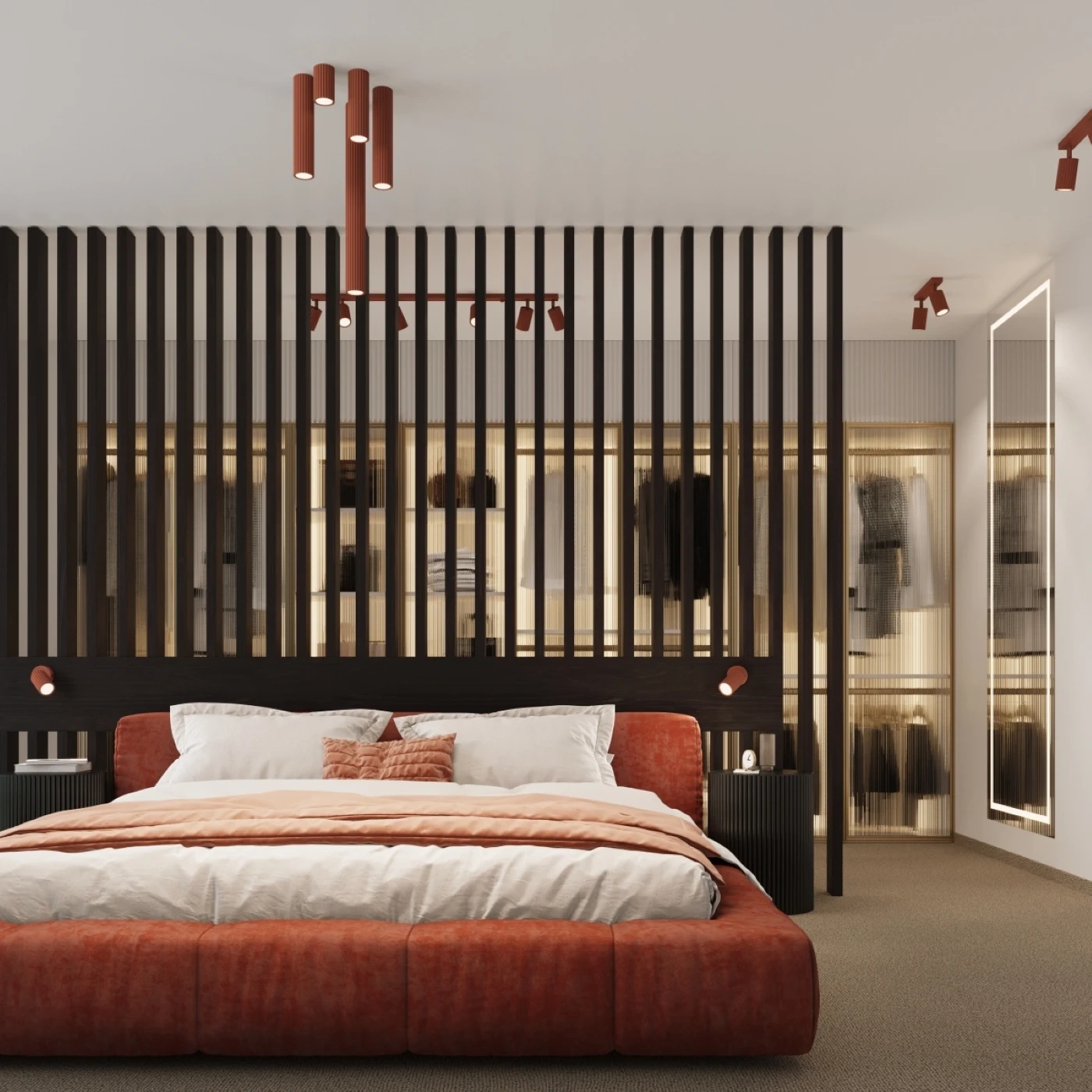 Plafond KARBON 10 roter Ocker