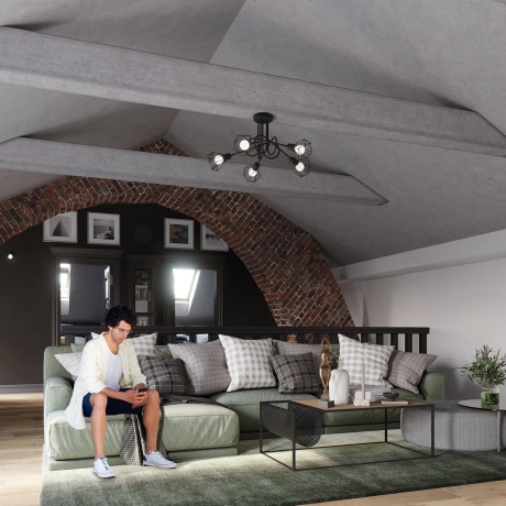 Wandleuchte ARTEMIS 1 schwarz