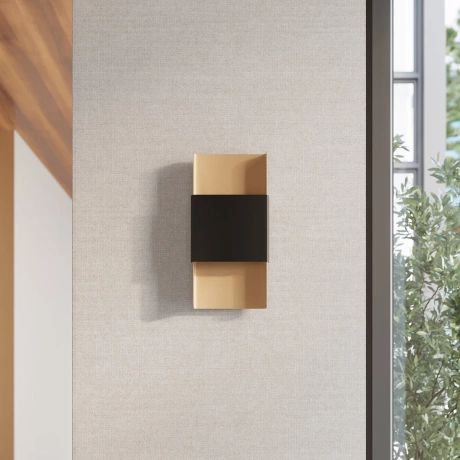 Wandlampe DURLIN Gold/Schwarz