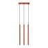Pendelleuchte PASTELO 3 roter Ocker