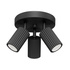 Plafond KARBON 3P schwarz