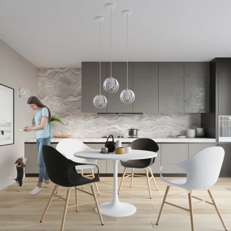 Hängeleuchte TULOS 3L weiß