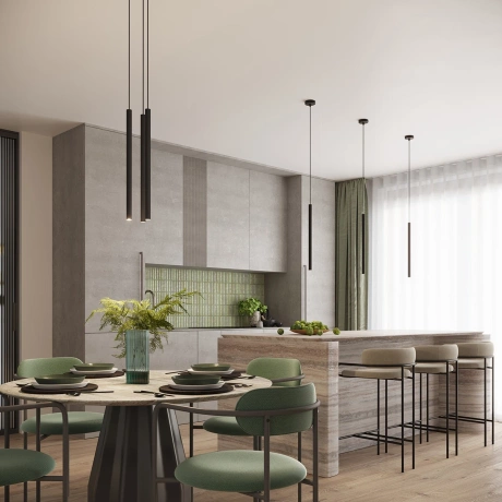 Pendelleuchte ARCHE 3P Schwarz