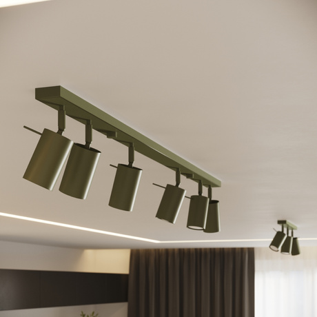 Plafond RING 6L olivgrün