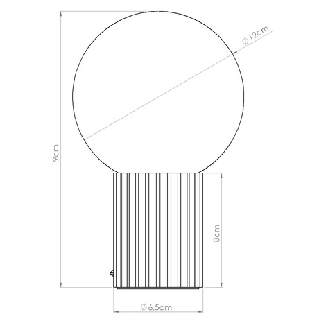 Tischlampe HALO roter Ocker