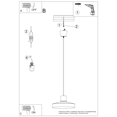 Pendelleuchte BILO roter Ocker
