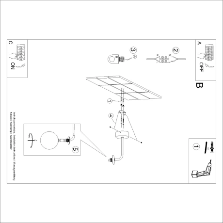 Wandlampe ASTRAL 1 schwarz