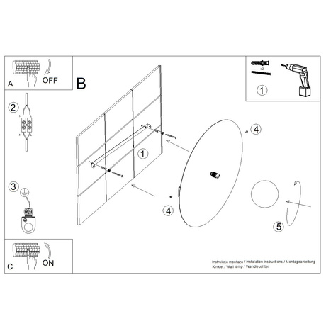Wandleuchte AKE 50 ultramarin