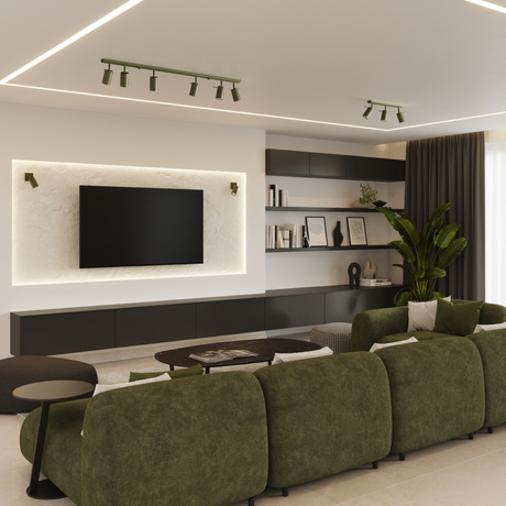 Plafond RING 3L olivgrün