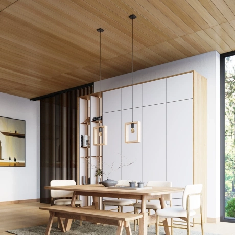 Pendelleuchte ARIES Naturholz