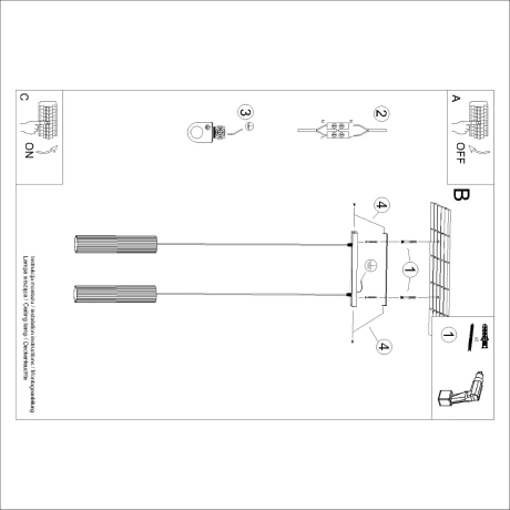 Pendelleuchte KARBON 2 weiß