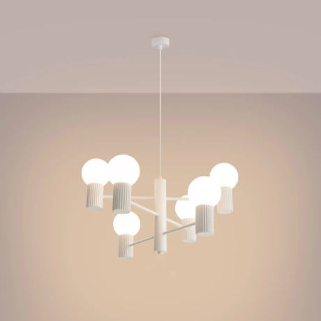 Kronleuchter HALO 6 weiß