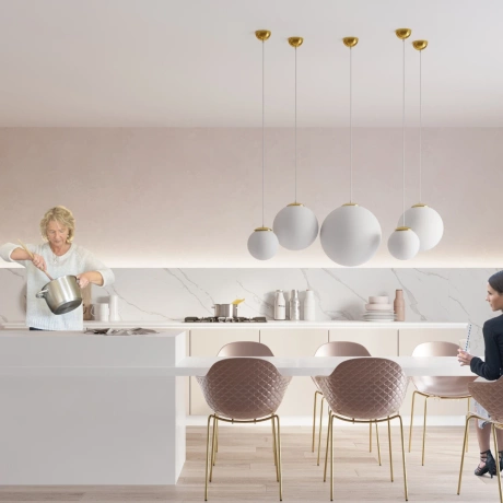 Hängeleuchte UGO 20 gold