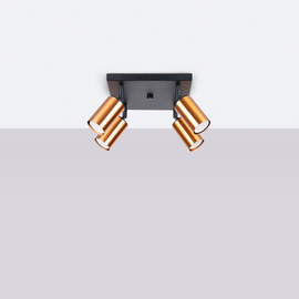 Plafond WINX 4 schwarz/kupfer