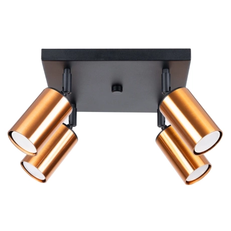 Plafond WINX 4 schwarz/kupfer
