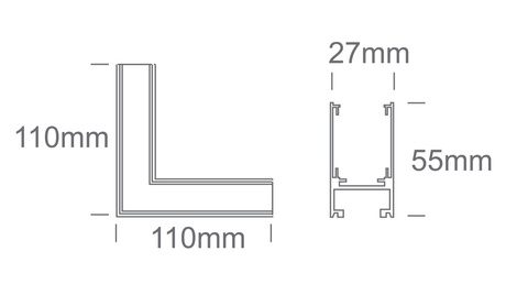 Ecke für MIDI-Schienen - passend für MYL.00531 & MYL.00532