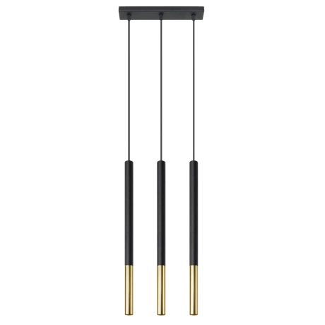 Hängeleuchte MOZAICA 3L schwarz/gold