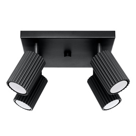 Plafond KARBON 4 schwarz