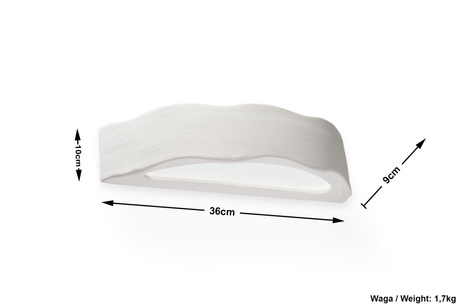 Wandleuchte Keramik DRACO