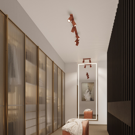 Plafond KARBON 2 roter Ocker