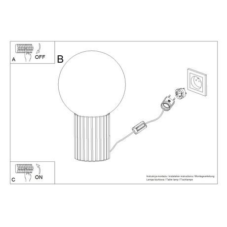 Tischlampe HALO mokka